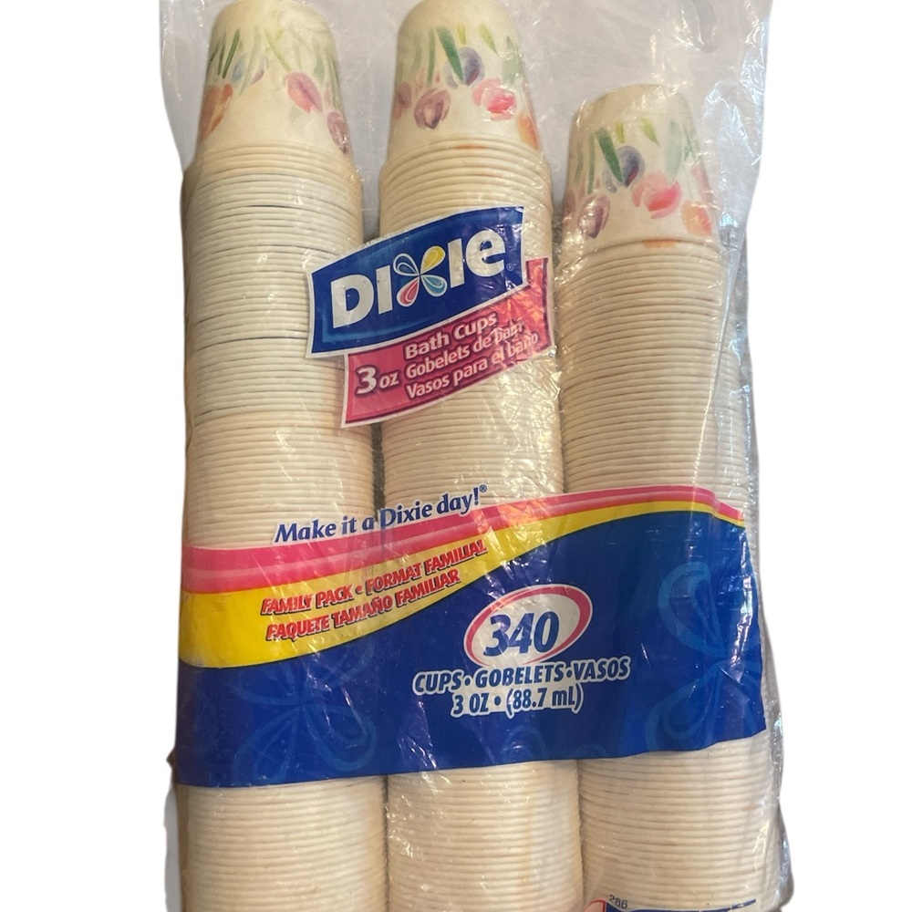 Dixie Cups 3oz Floral Canvas 300+ count